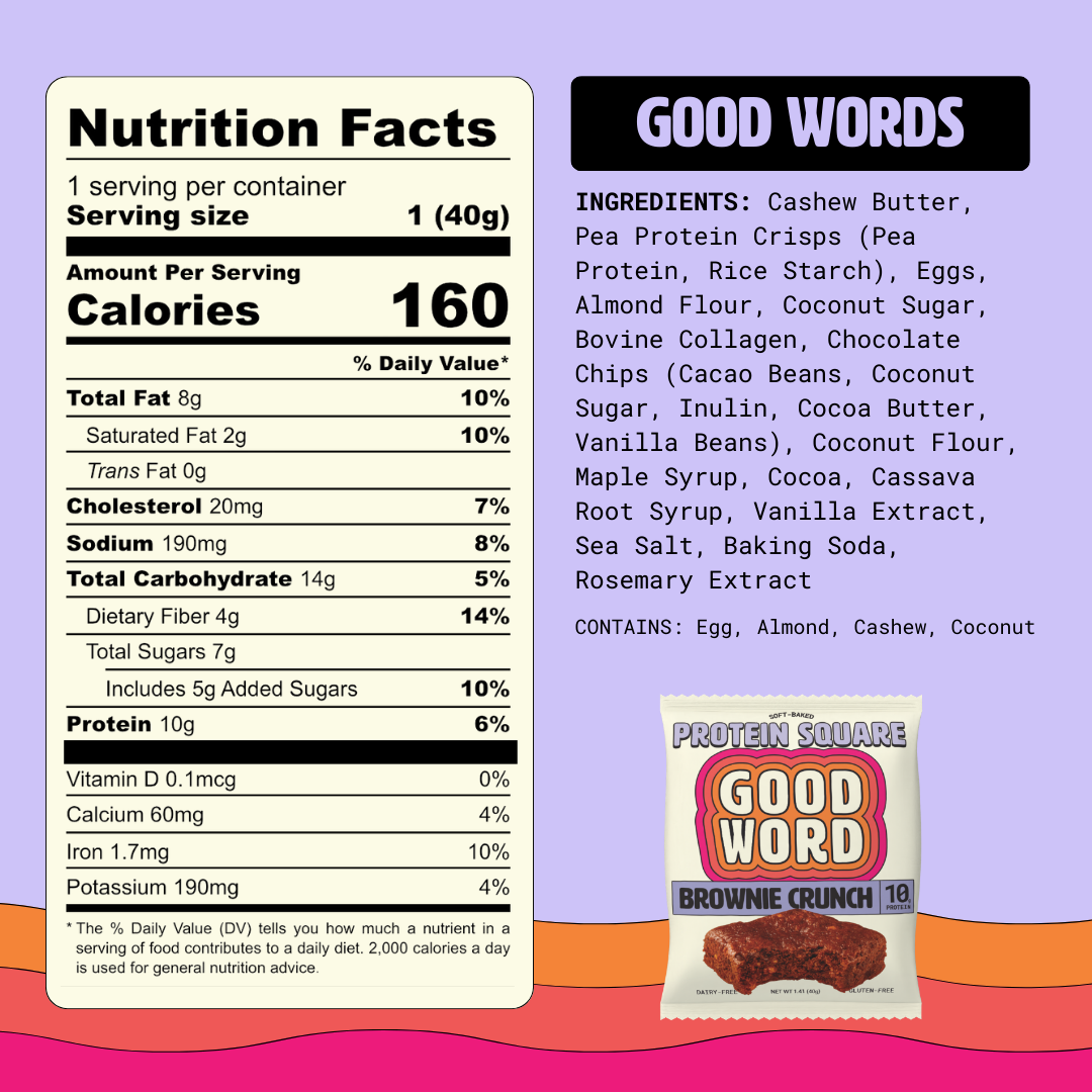 Brownie Crunch Protein Squares