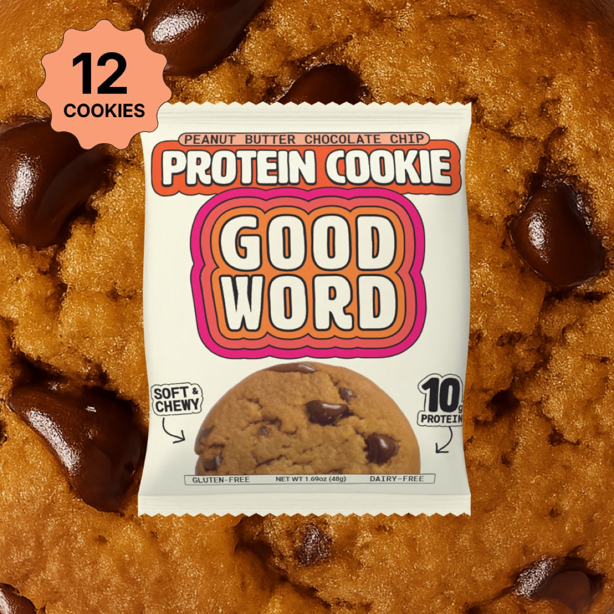 Peanut Butter Chocolate Chip Protein Cookie