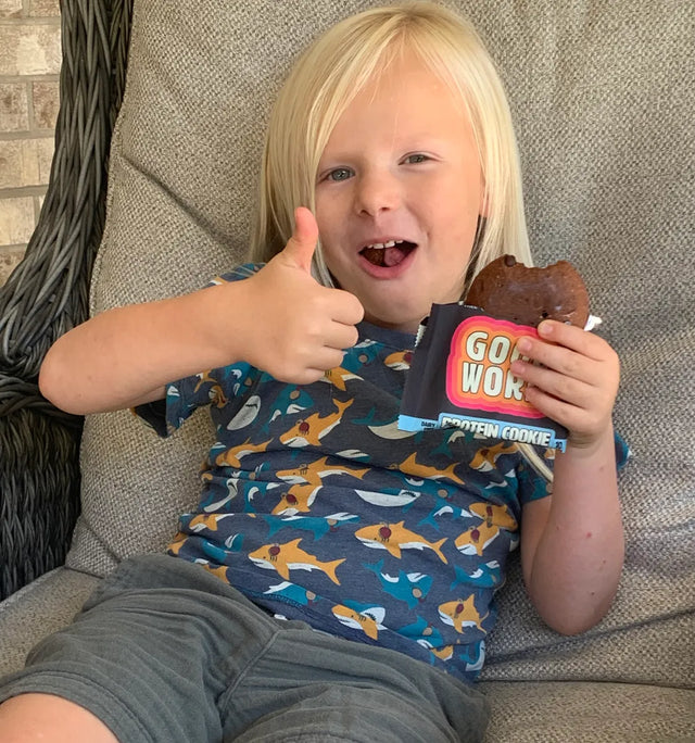 Abigail with Good Word Protein Cookies